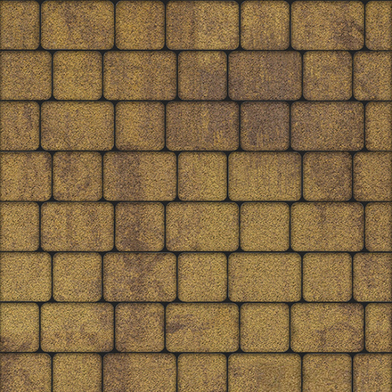 Тротуарная плитка КЛАССИКО - Листопад гранит Янтарь, комплект из 2 видов плит