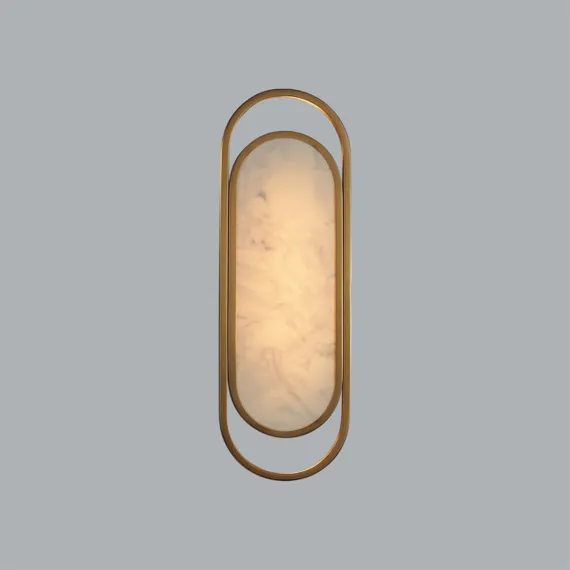 7066/12WL L-VISION ODL25 353 Настенный светильник бронзовый/металл/искусств.мрамор IP20 LED 12W 3000K 220V MILANO