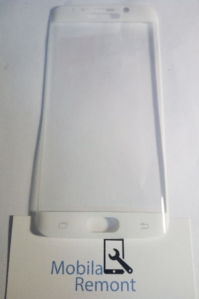 Защитное стекло &quot;С рамкой&quot; Samsung G925F (S6 Edge) Белое