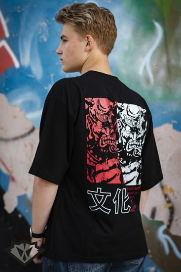 Футболка КУЛЬТУРА oversize "Oni" (черный)