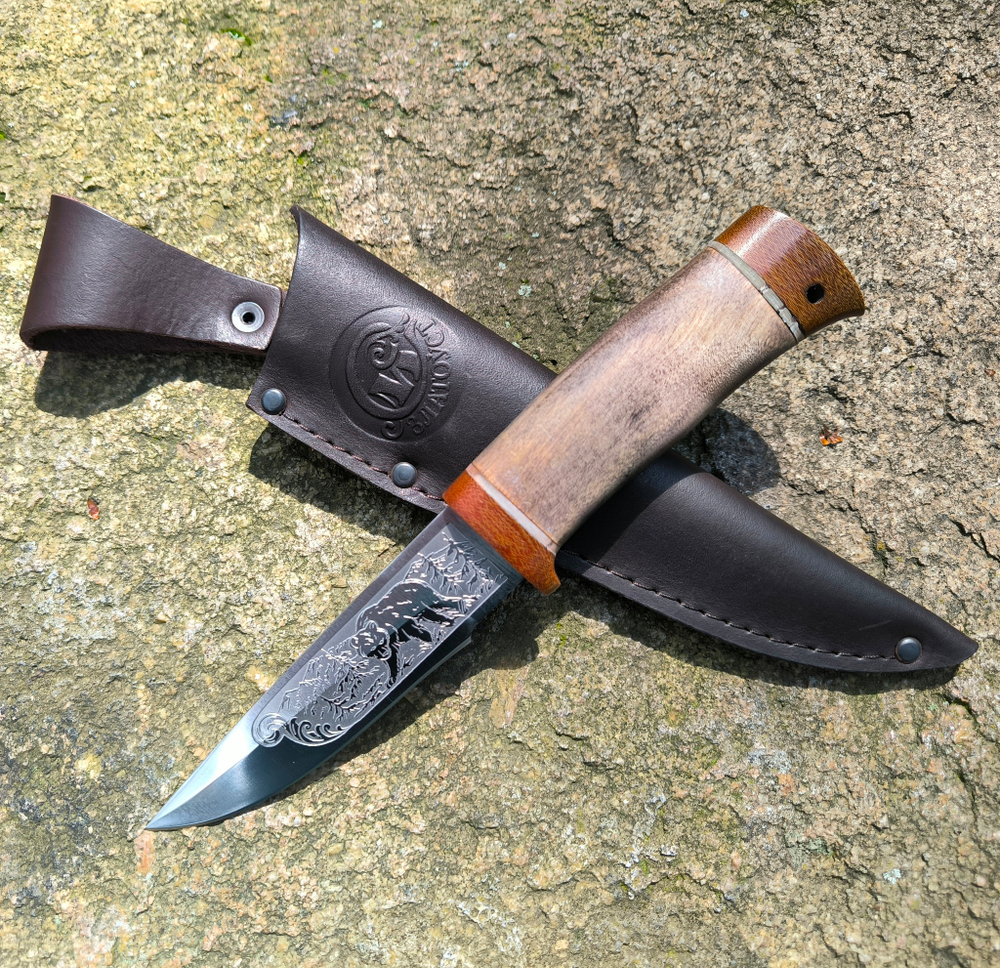 Туристический нож НС-63 Ицыл, гравировка (Златоуст)