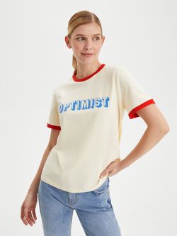 Женская футболка OPTIMIST - folly dot.