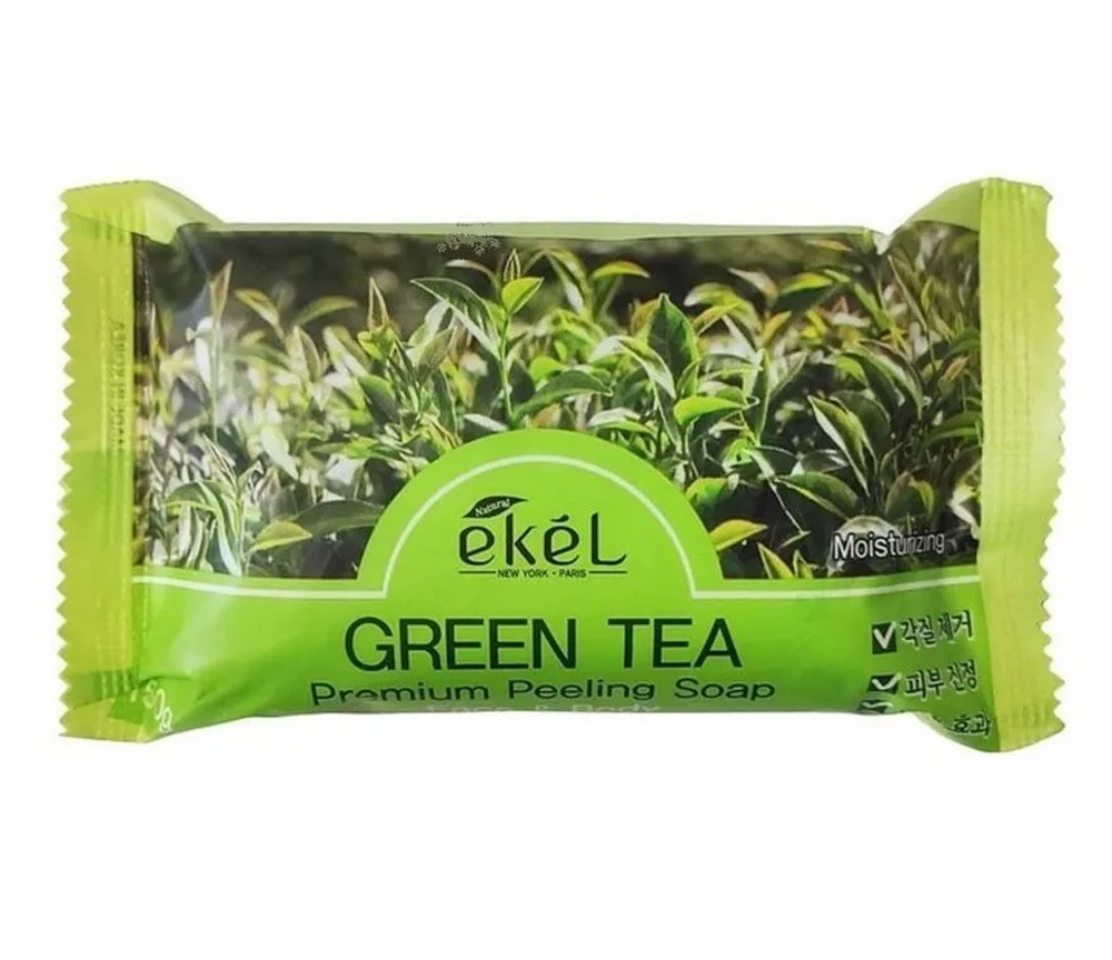 Ekel Косметическое пилинг-мыло для лица и тела с экстрактом зеленого чая Gree