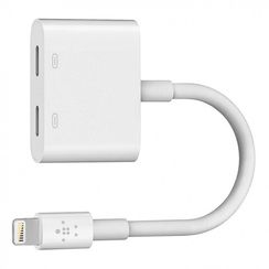 Переходник Belkin Lightning Audio + Charge RockStar (F8J198/F8J198btWHT) White