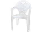 Кресло пластиковое белое