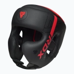 Боксёрский шлем RDX F6 красный