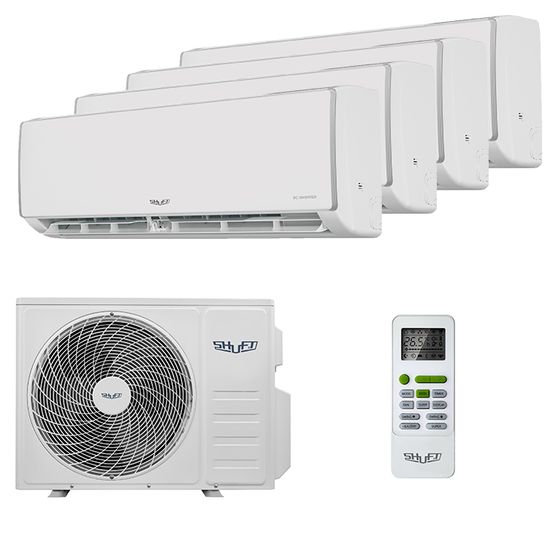 Мультисплит система на 4 комнаты Shuft SFMS/I-09 HB FMI/N8/In/white x 4 / SFMO/I-32 FMI-4/N8/Out