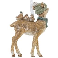 GAEM Украшение новогоднее "Олень", L6,5 W2,5 H9 см, 2в.