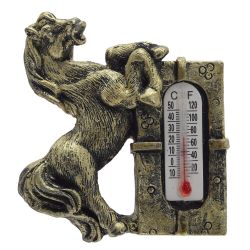 GAEM Магнит "Лошадка" с термометром, L5 W1,5 H5,5 см, 8в.