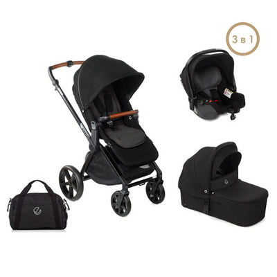 Детская коляска Jane Muum 4 Sweet 3 в 1 с автокреслом Koos I-Size U82 Coal