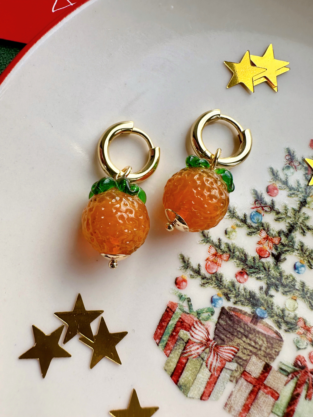 Серьги Мандаринки