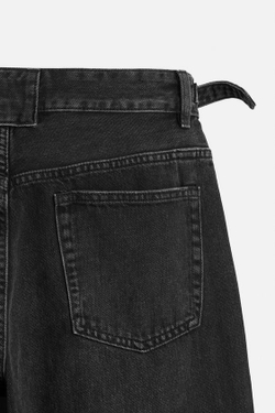 ZARA ДЖИНСЫ RELAXED FIT, ЧЕРНЫЙ