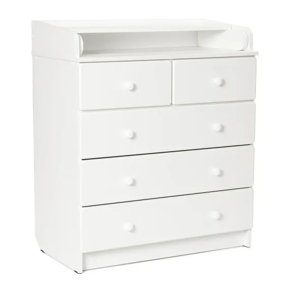 Комод Bebizaro Waxed Five White Premium