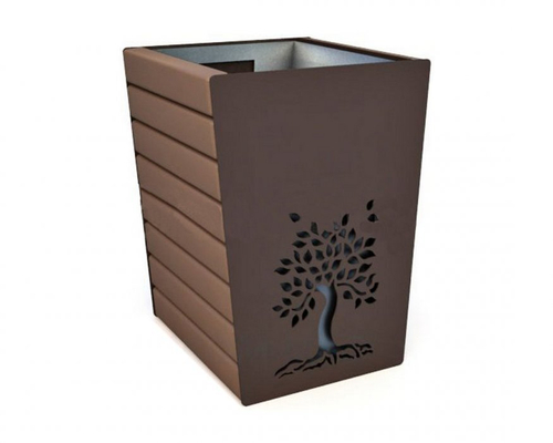 Урна с фигурной резкой Сквер со вставкой У-1.9