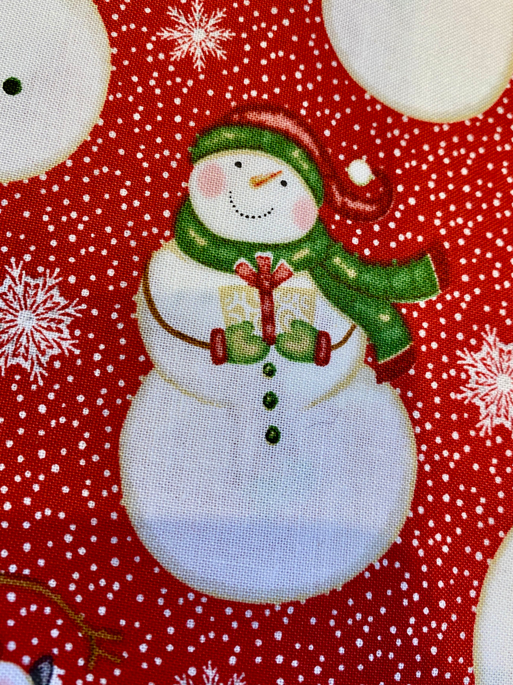 Ткань Новогодняя 100% хлопок. 45х55см. пэчворк (Италия)