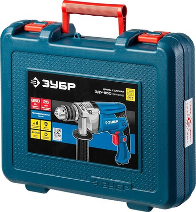 ЗУБР 850 Вт, 13 мм, ударная дрель, мет. корпус, кейс, Профессионал (ЗДУ-850 ЭРМКМ2)