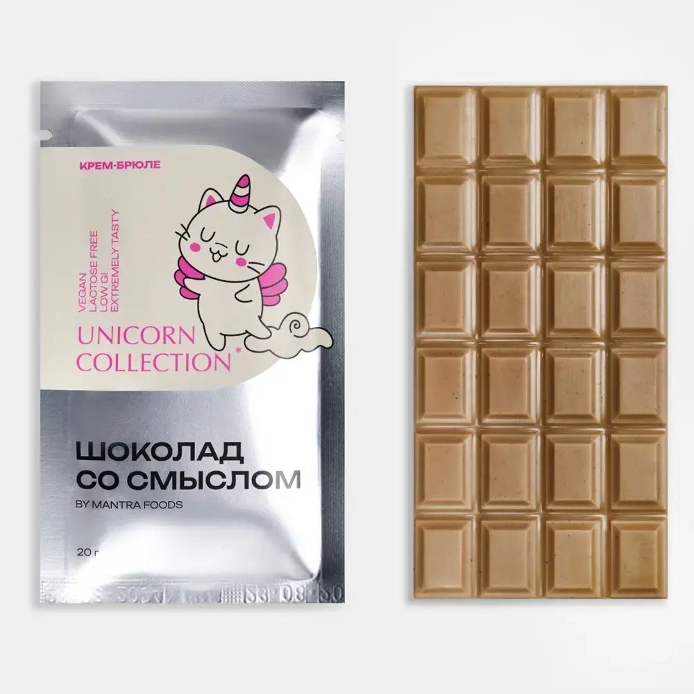 Шоколад крем-брюле Mantra Foods, 20 г
