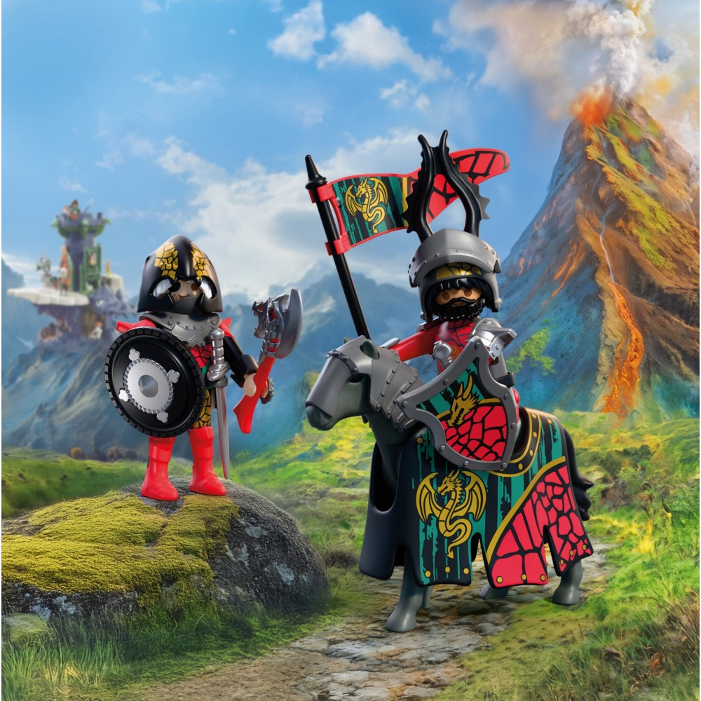 Playmobil Knights 72118 Предводитель рыцарей герба Дракон 25 деталей — фото 6