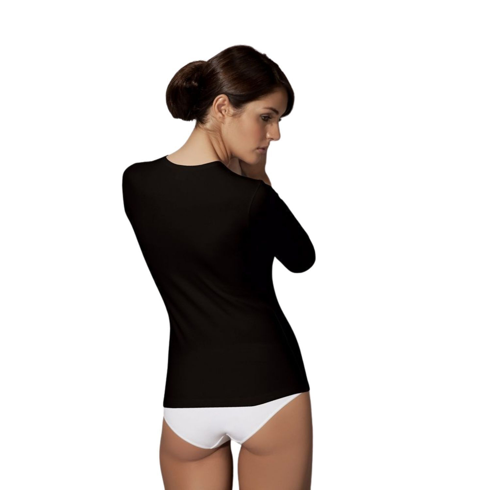 Женский лонгслив Doreanse Modal Basic (Размер: L) (Цвет: черный)