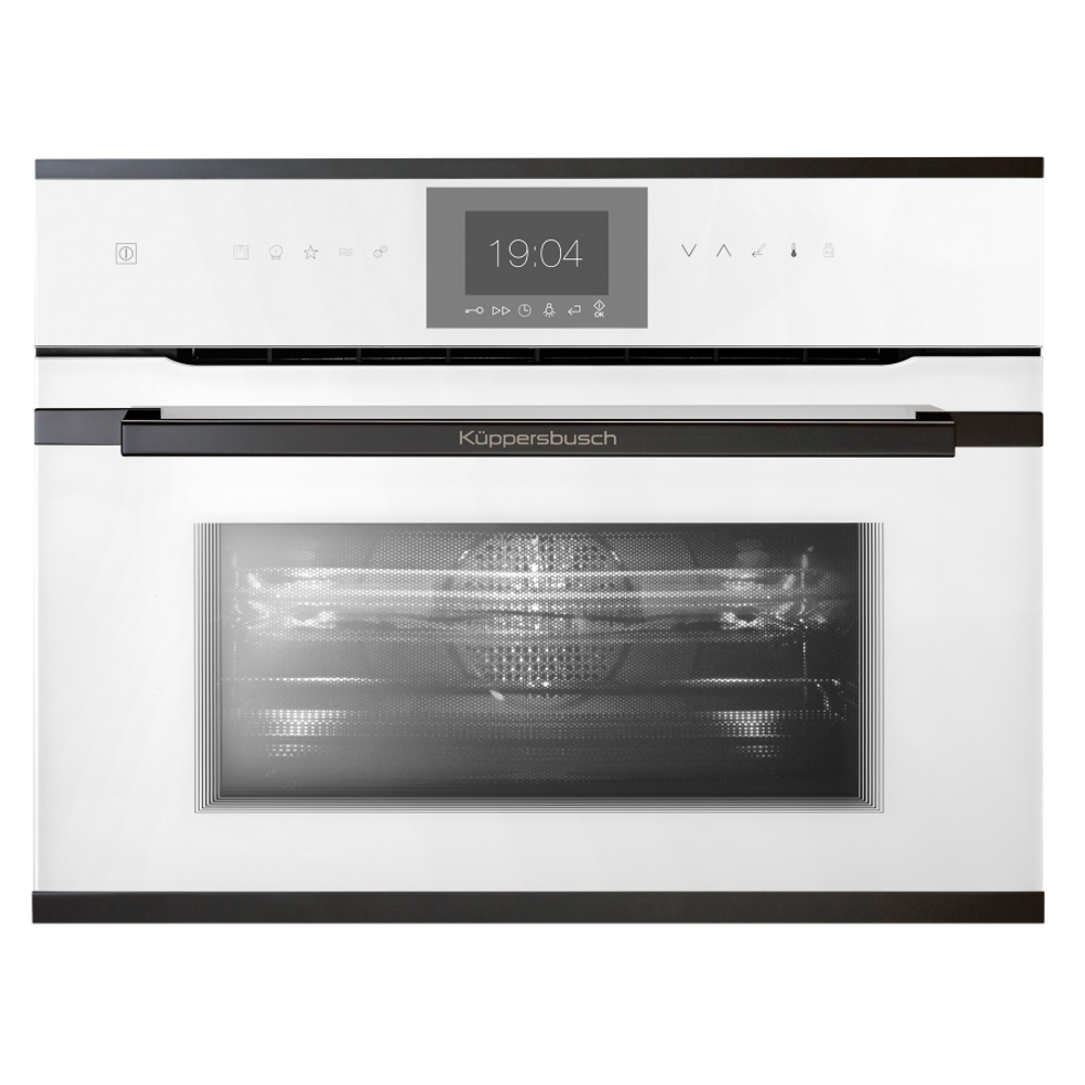 Компактный духовой шкаф с микроволнами Kuppersbusch CBM 6550.0 W2 Black Chrome
