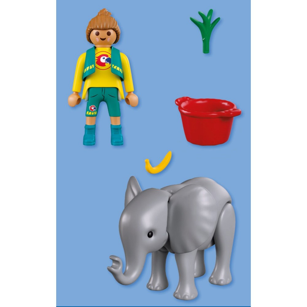 Playmobil - Animals & Friends Слоненок и опекун 72092