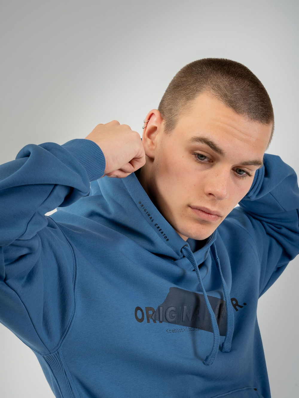 Худи мужское ORIGINAL CREATOR ERROR_404 HOODIE, Синий