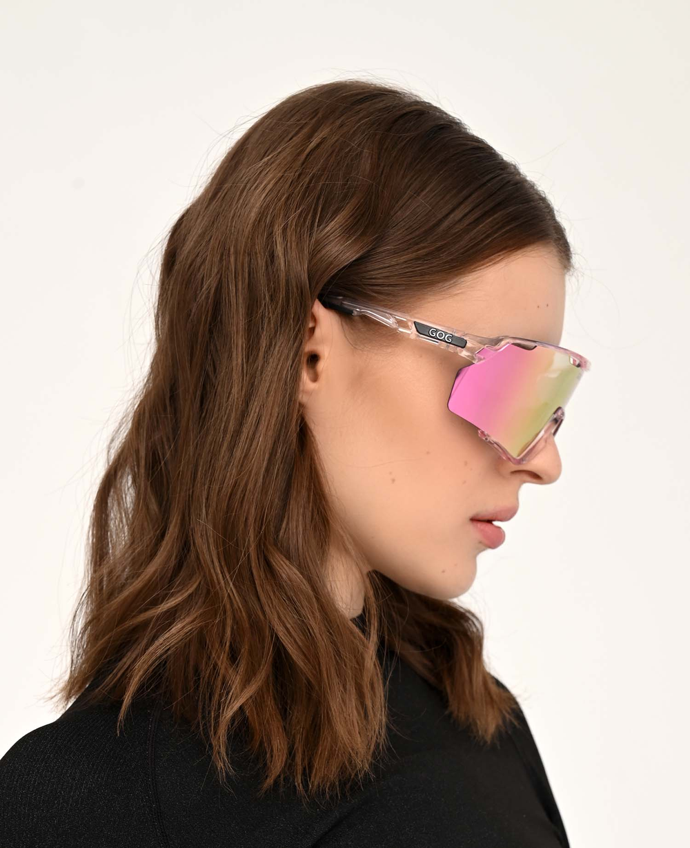 Спортивные очки с диоптриями GOG Prometheus / Photochromic Pink/Black / Reflex Pink