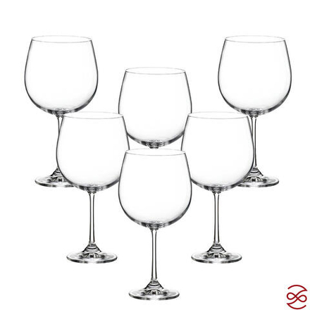 Набор бокалов для вина Crystalite Bohemia Milvus/Barbara 670 мл (6 шт)