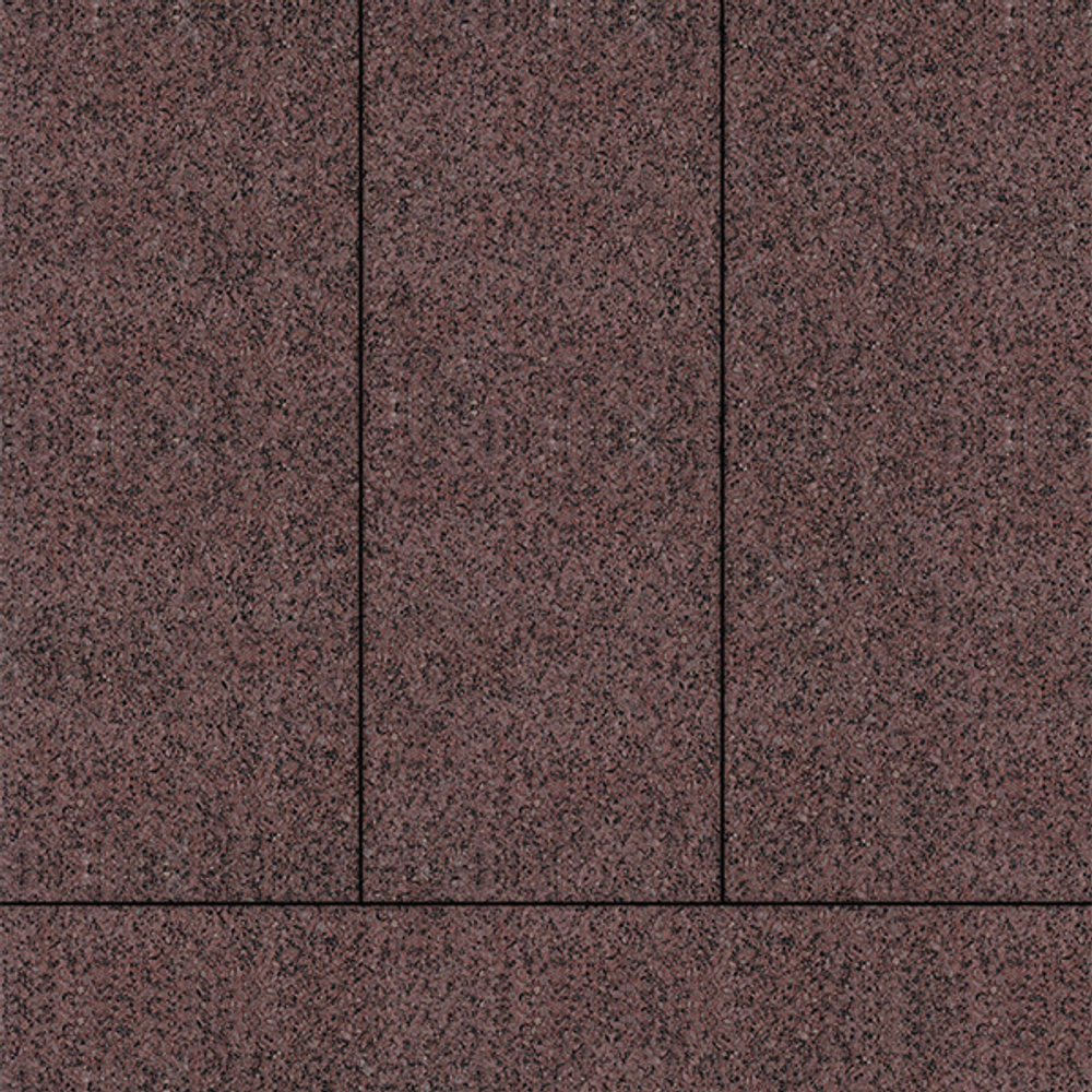 Тротуарная плитка ПРЯМОУГОЛЬНИК 900х300 мм - Гранит+ Красный с черным