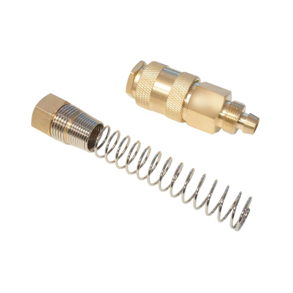 WDK-S30SPB Быстроразъемное соединение пневматическое с пружиной 8x12 мм, латунь
