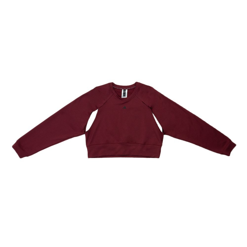 Толстовка Adidas Power Aeroready Crop Cover-Up Sweatshirt Burgundy