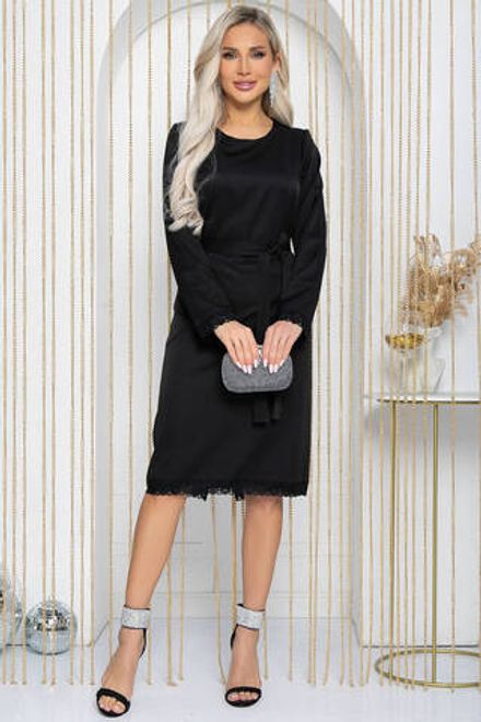 Платье Дефиле (черное) П12216-25 LT Collection