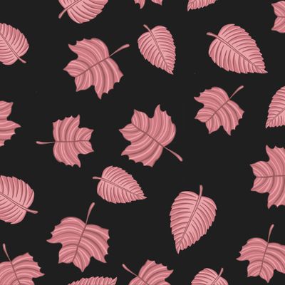 Autumn leaves pattern, seamless background and illustration
