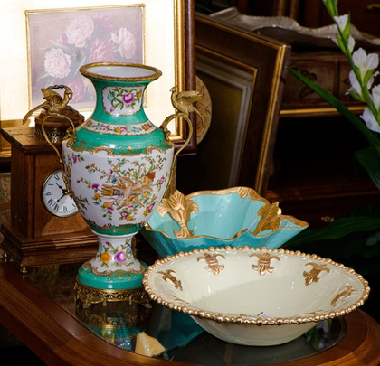 Чаша Версаль зеленая 37 см