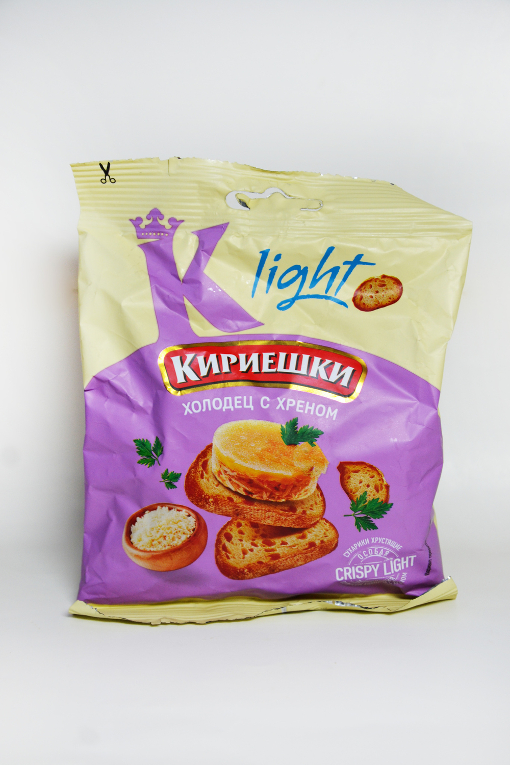 Сухарики со вкусом "Холодец с хреном", 33 грамма