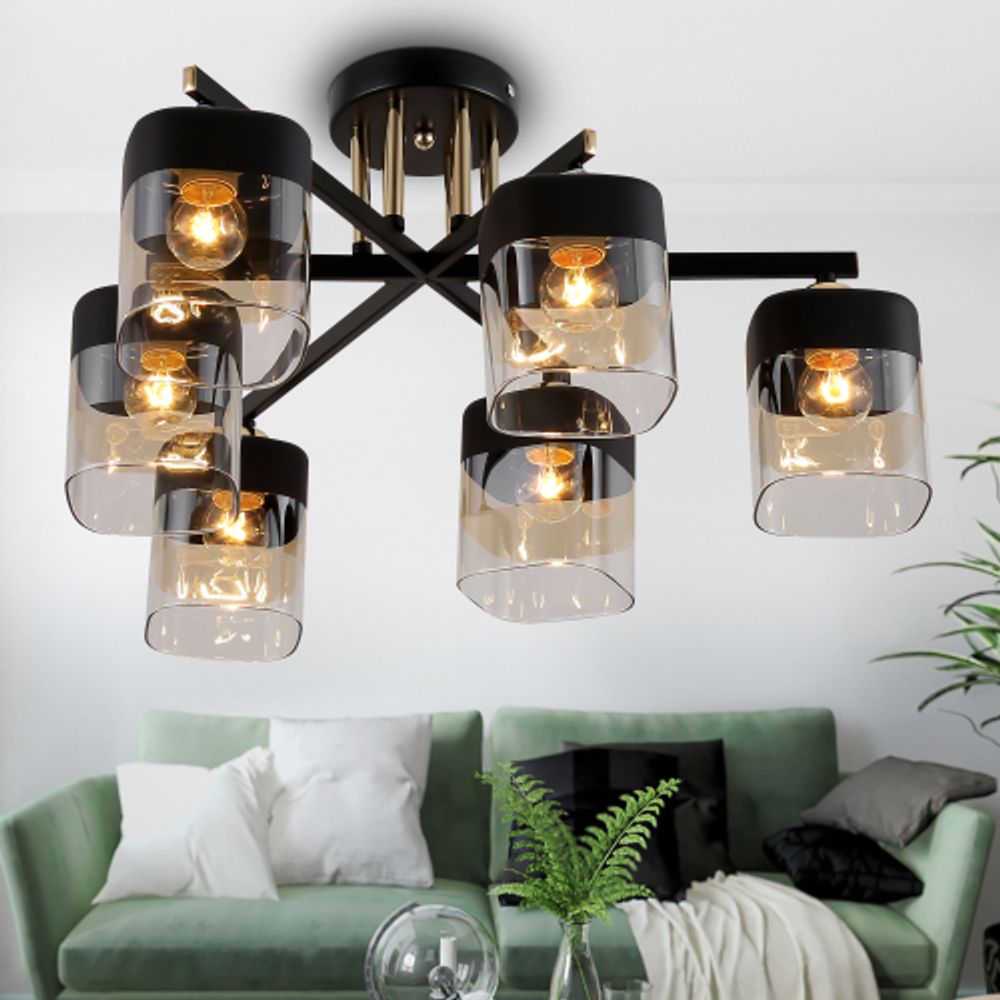 Люстра Rivoli Isadora 9133-306 6 х Е27 40 Вт модерн | Rivoli