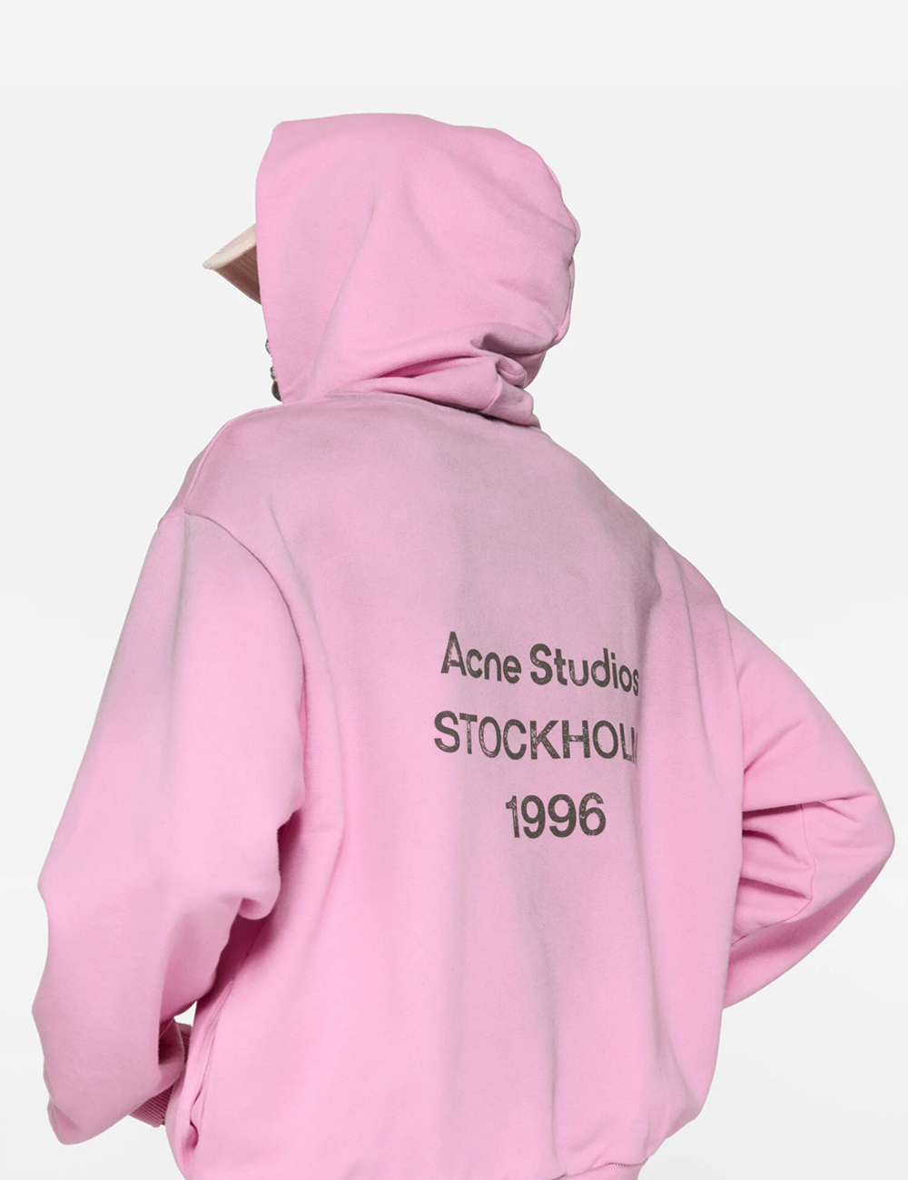 Acne Studios Logo Hooded Sweater "Pink"