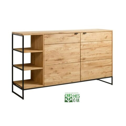 Комод из массива дуба Бруклин-2 с полками