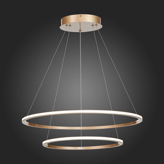 ST604.243.56 Светильник подвесной ST-Luce Золотистый/Белый LED 1*56W 4000K Подвесные светильники