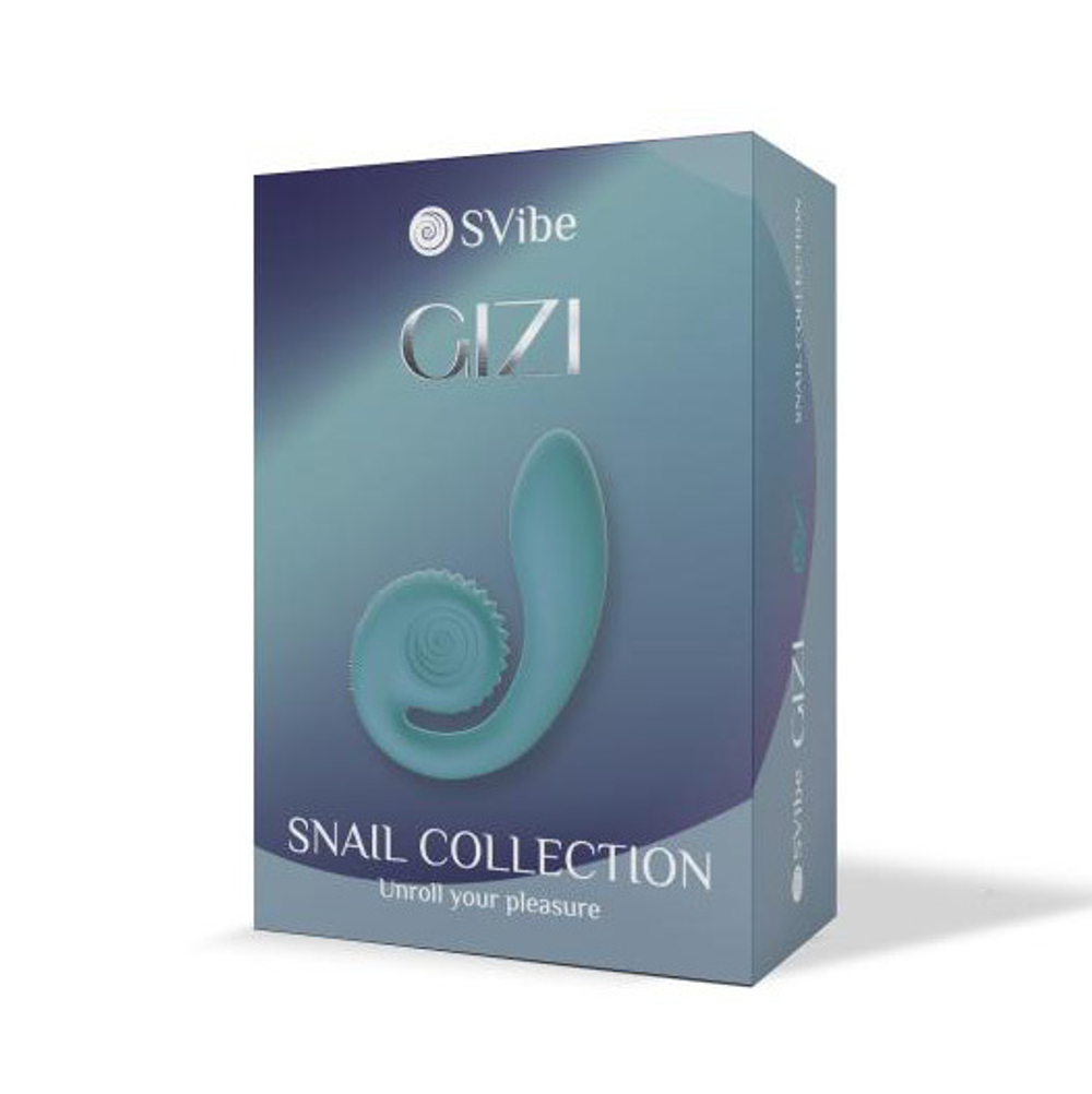 Мятный вибромассажёр SVibe Gizi Snail Tiffany VG-T