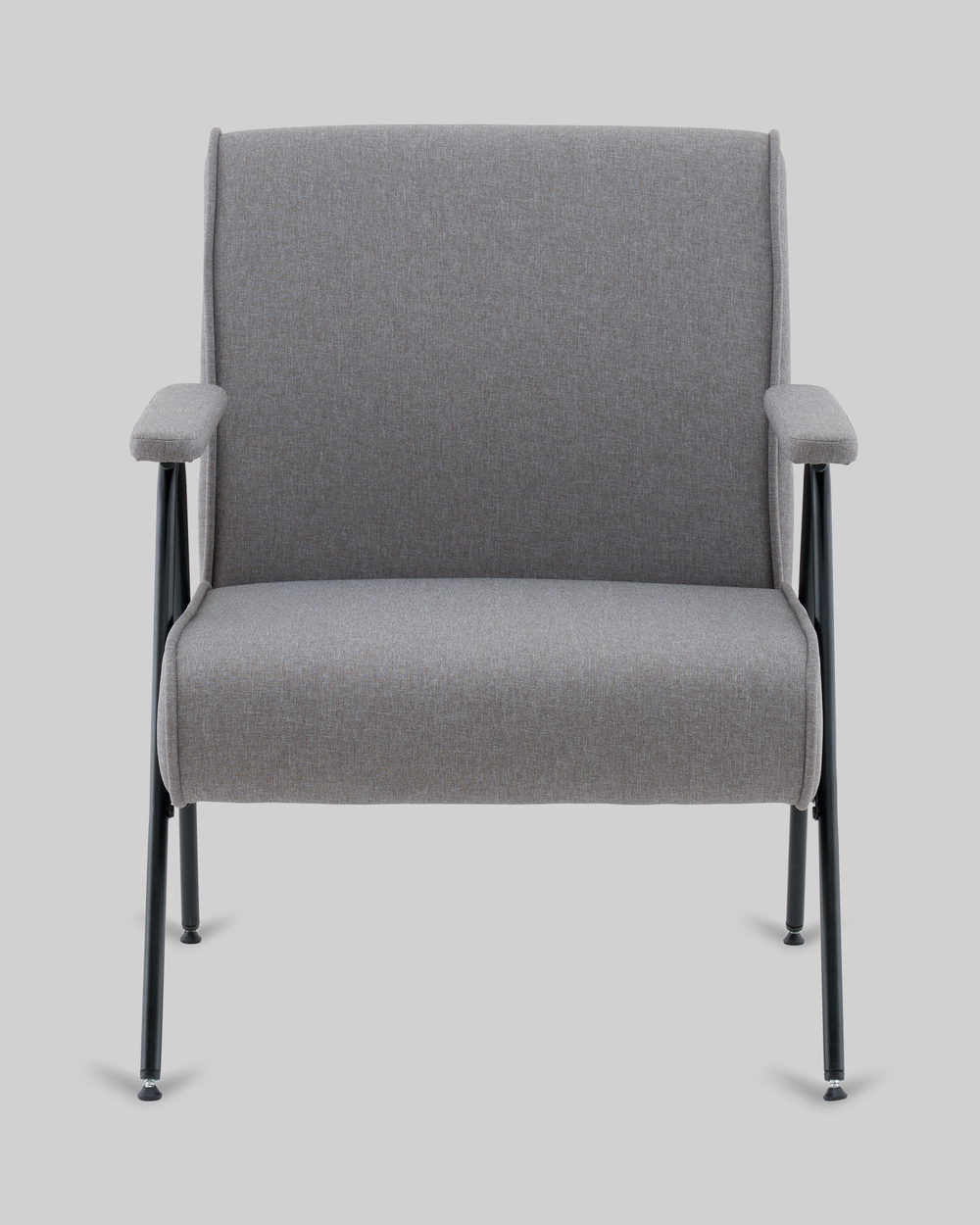 Кресло Эндино рогожка серый