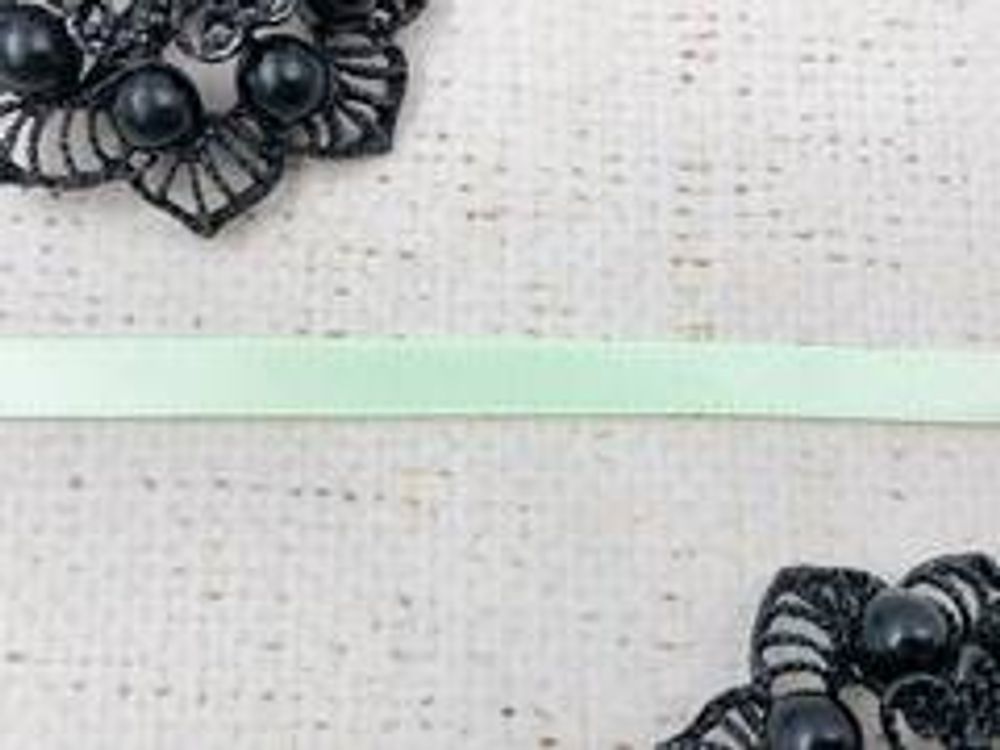 Лента атласная, ш. 1,2 см, св.мята