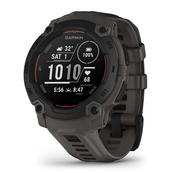 Умные часы Garmin Instinct E 45 mm Black with Charcoal Band (010-02933-00)