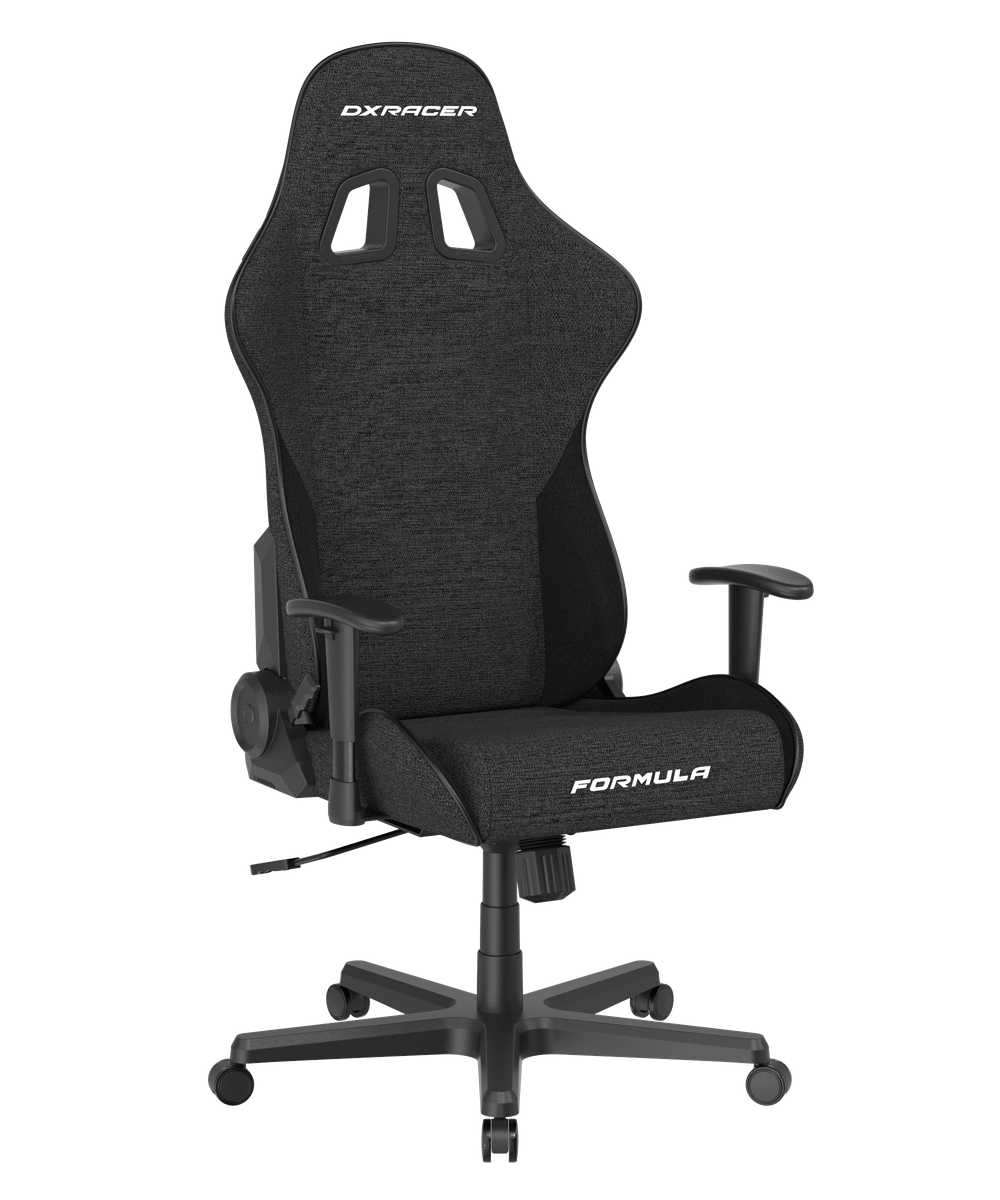 Кресло игровое DXRacer Formula OH/FD23/NY, Экокожа, Черный/Жёлтый