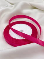 Атласная лента фуксия 1 см 22 метра