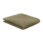 Полотенце для лица из умягченной вафли цвета хаки из коллекции essential, 30x30 см