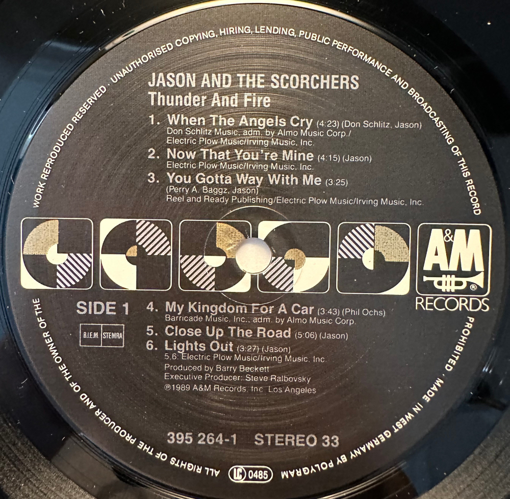 Jason And The Scorchers - Thunder And Fire (Германия 1989г.)