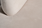 Диван Garda Decor Леа (Lea) трехместный, велюр кремовый 290*112*75 см