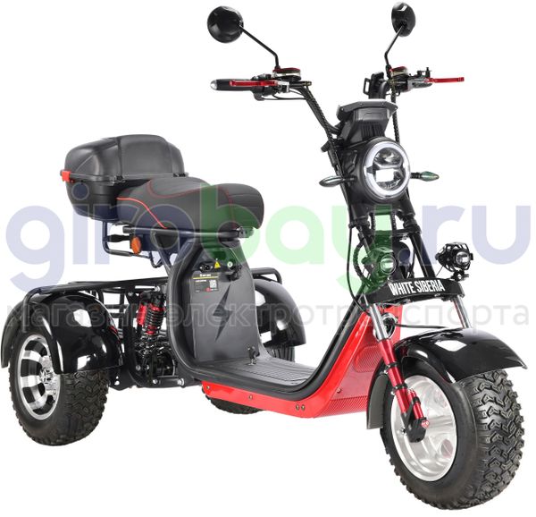 Электроскутер WHITE SIBERIA PRO TRIKE 3000W OFF-ROAD (Черный) фото №2