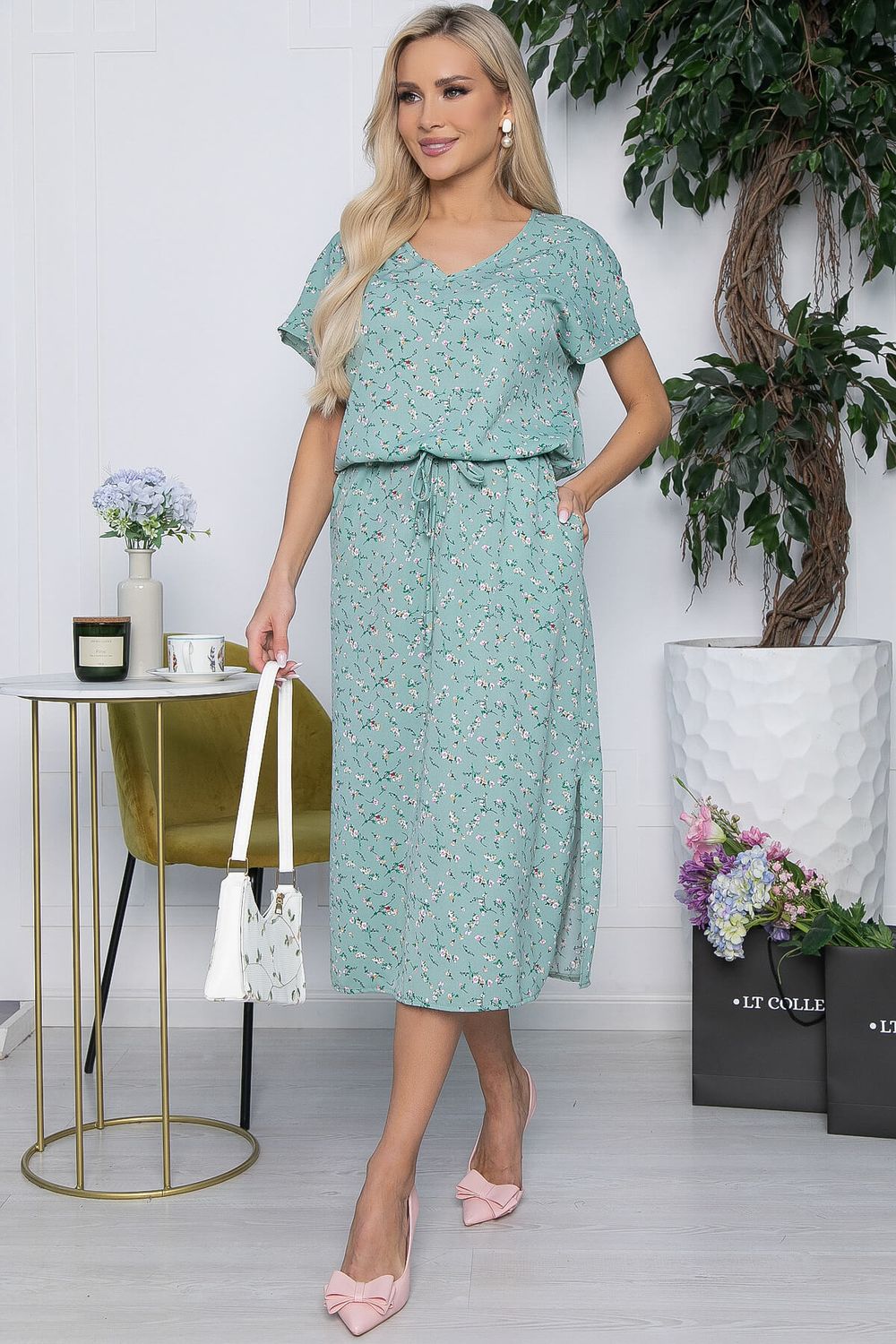 Платье Виолетта (зеленое) П10496 LT Collection